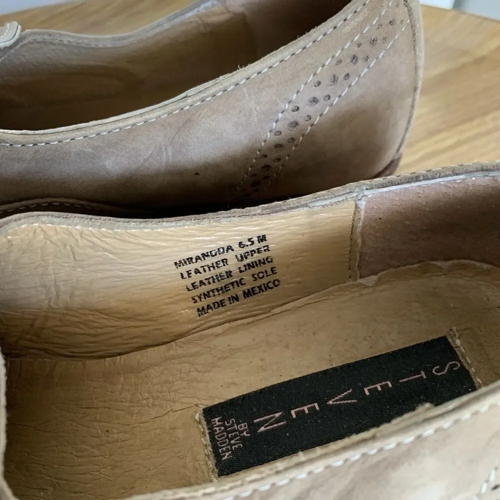 STEVEN by Steve Madden “Miranda” Brown Tassel Loafer Size 6.5M